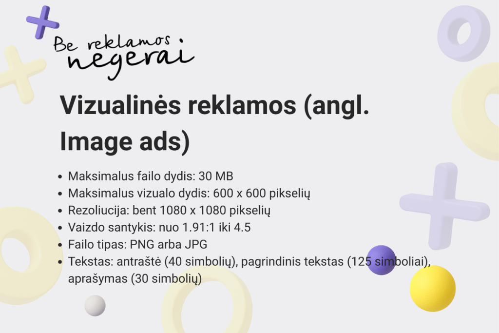 facebook vizualų dydžiai